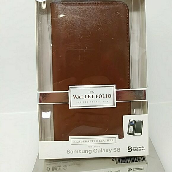 Samsung Galaxy Note 6 Leather Wallet Folio (L) - Picture 1 of 7